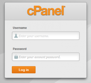 cPanel login