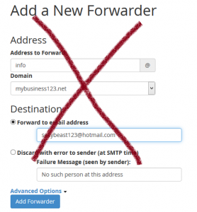 Email Forwarding Is Bad
